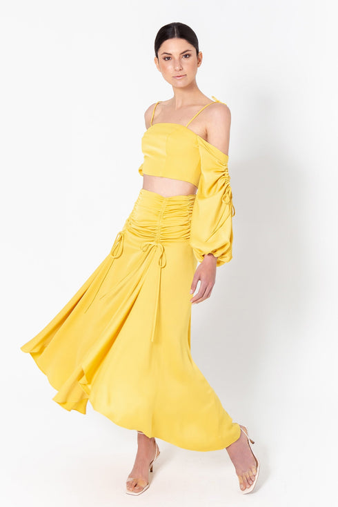 Falda Valeria Amarillo Polen